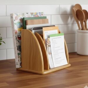 Handcrafted Wood Divider – Perfect for Cookbooks, Baking Sheets, & Files